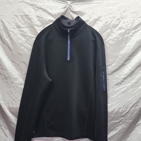 UNTUCKit Other - UNTUCKit Mazzano Quarter Zip Pullover Mens Medium Black